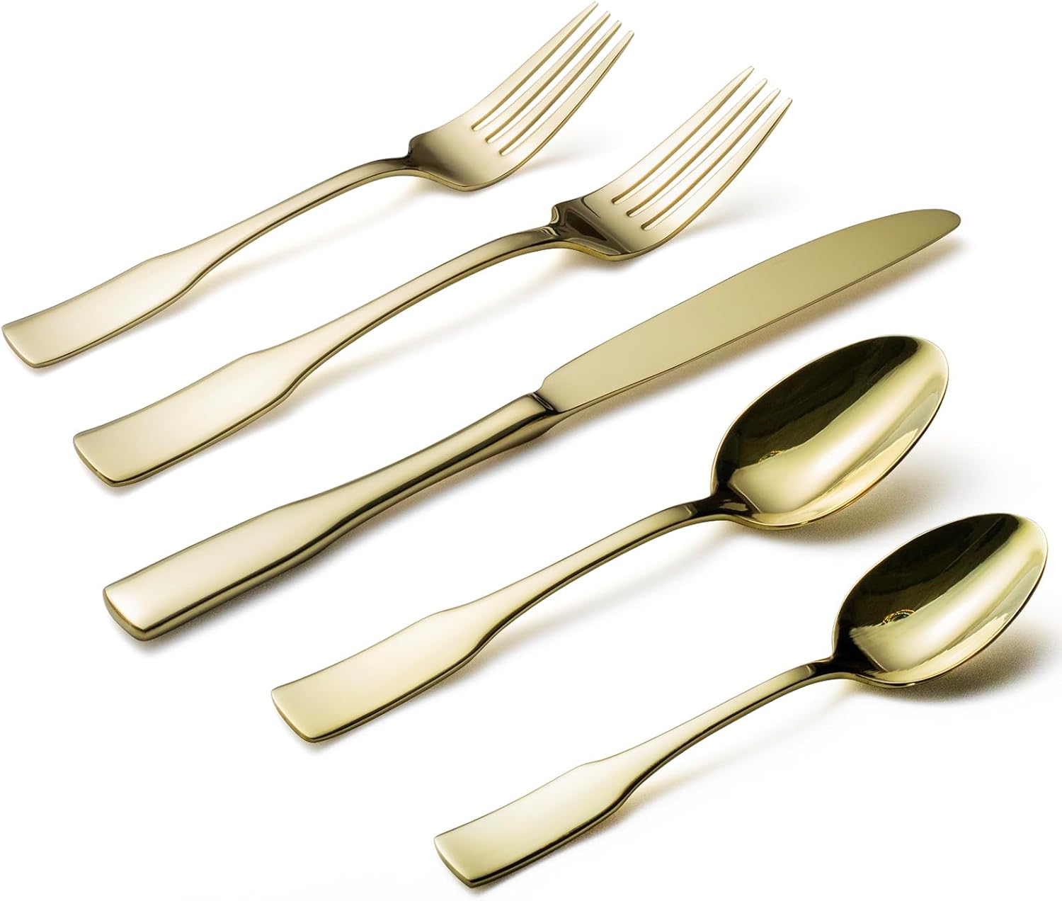 Alata Kate Champagne Gold Mirror 40-Piece Silverware Set Review