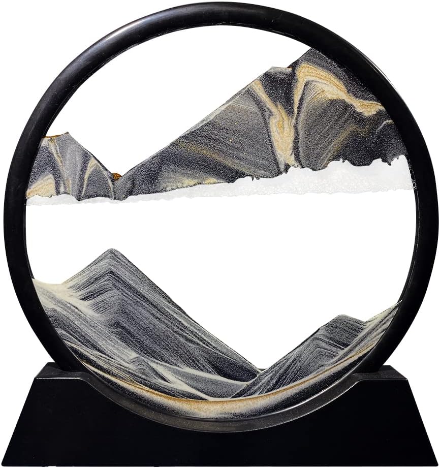 Aoderun Moving Sand Art Picture 3D Deep Sea Sandscape Display