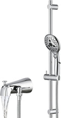 PROOX All Metal Diverter Tub Spout with Hand Held Shower - Durable