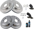 Front & Rear Brake Pad & Rotor Kit Ceramic Compatible with 2008-2017