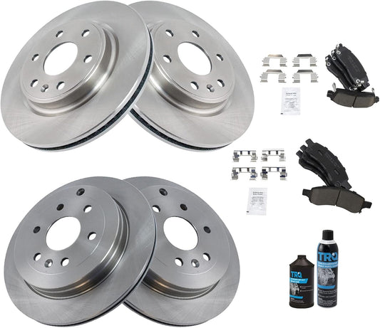 TRQ Brake Pad & Rotor Kit for Buick Enclave, Traverse, Acadia