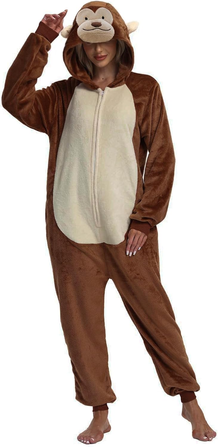 Adult Onesie Pajamas Animal One Piece Costume for Halloween Fun