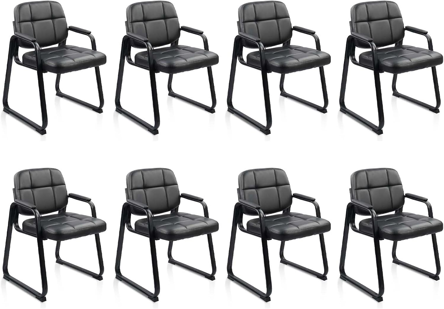 CLATINA Waiting Room Guest Chair with Padded Arm Rest for Comfort