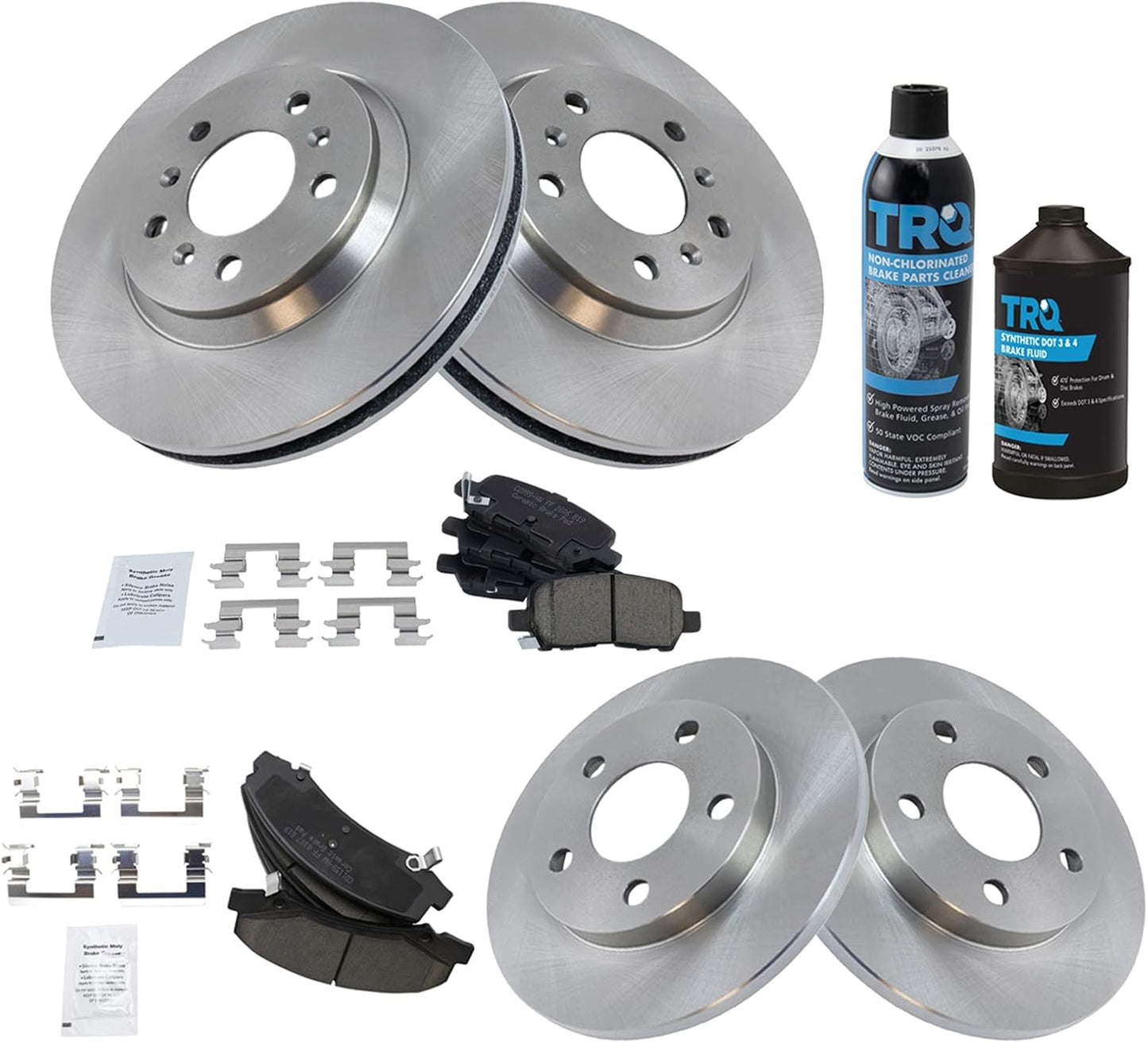 TRQ Brake Pad & Rotor Kit for 2011-2016 Chevrolet Impala