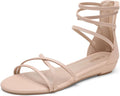 DREAM PAIRS Women's Ankle Strap Flat Sandals - Dressy Strappy Clothing