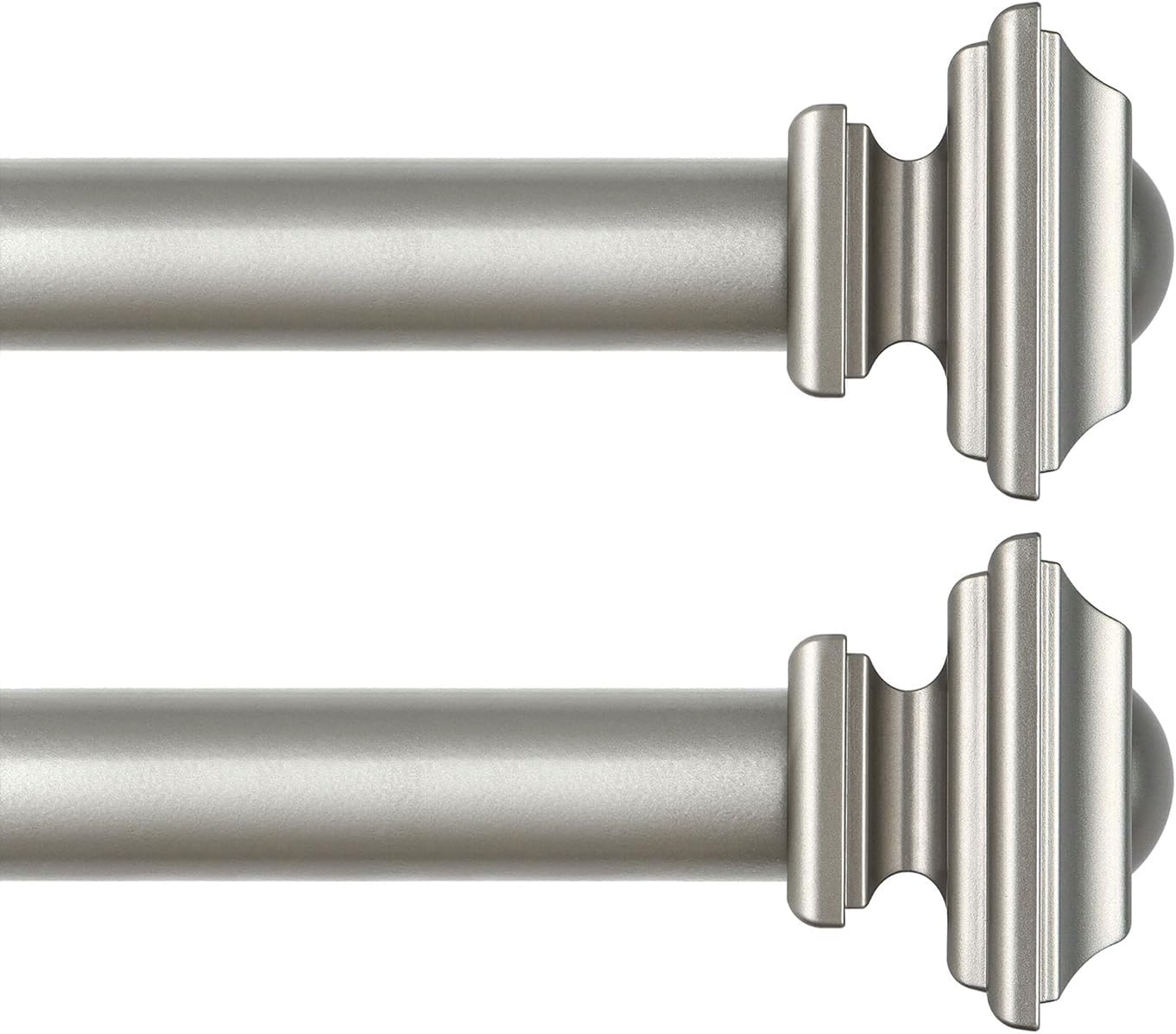 KAMANINA Adjustable Curtain Rods 32 to 58 Inches for Windows
