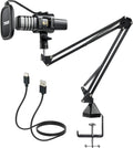 TONOR USB Microphone Kit TC30+ - Cardioid USB Mic Kit for Streaming