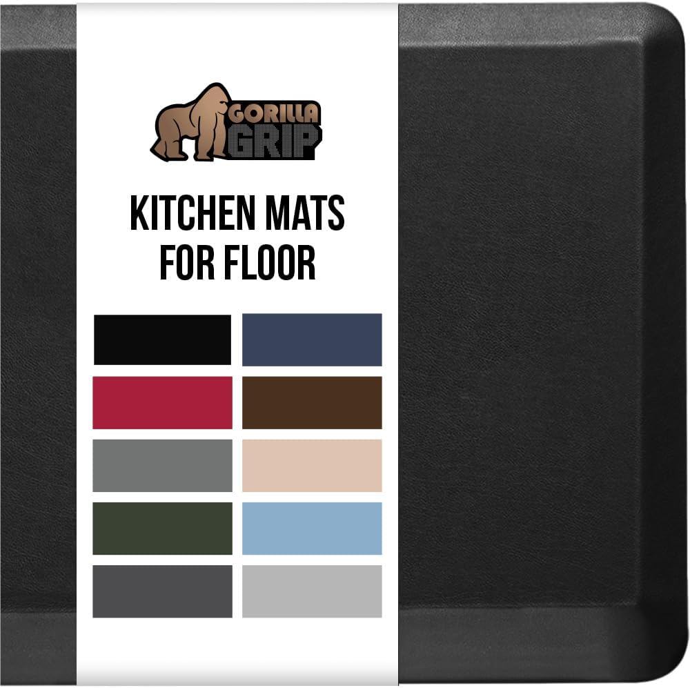 GORILLA GRIP Cushioned Kitchen Mats for Comfort and Support