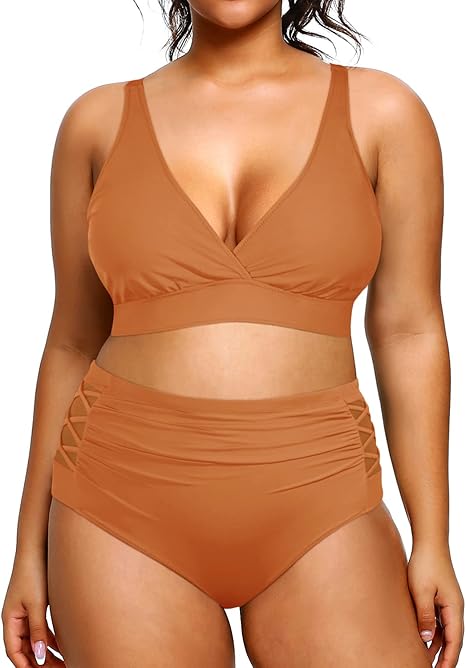 Yonique Womens Plus Size Bikini High Waisted Swimwear Review