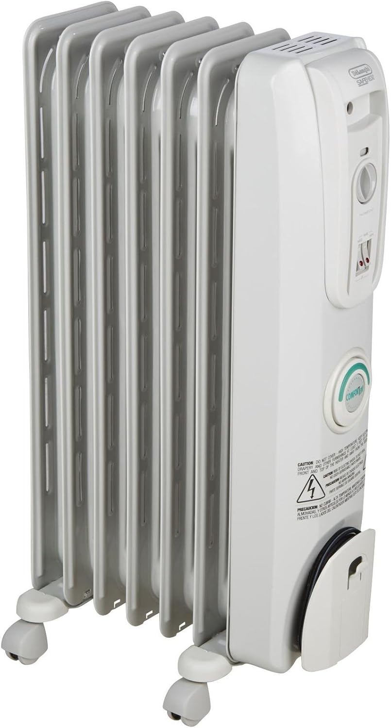 De'Longhi 1500W Oil Heater - Energy Saving Portable Heater