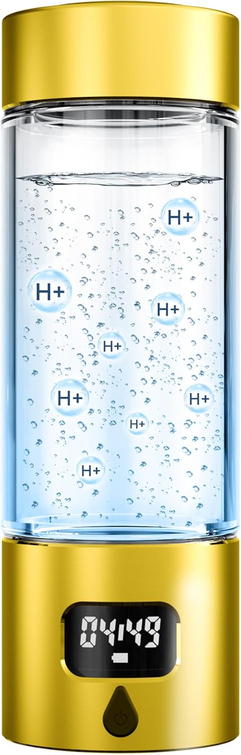 Hydrogen Water Bottle - Portable, Rechargeable, LED Timer