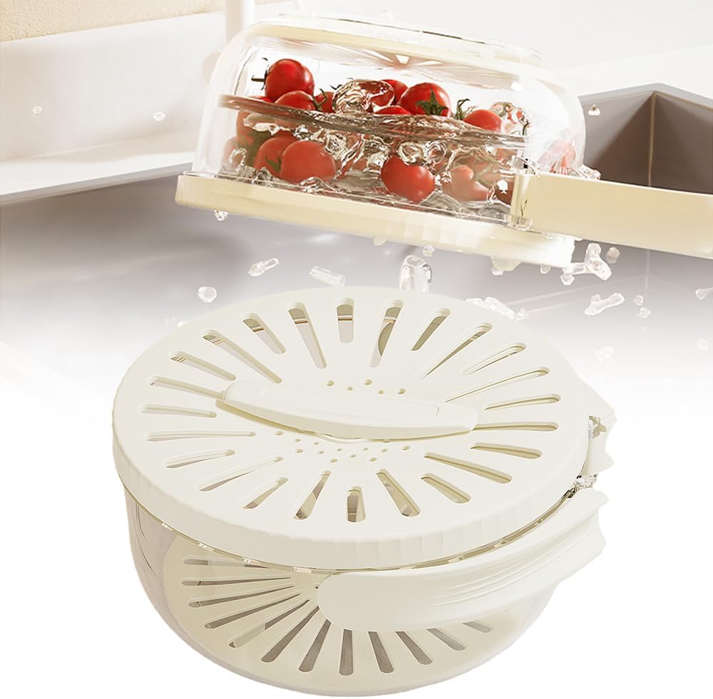 ROWPOZ 2-in-1 Fruit Strainer: Drains & Preserves