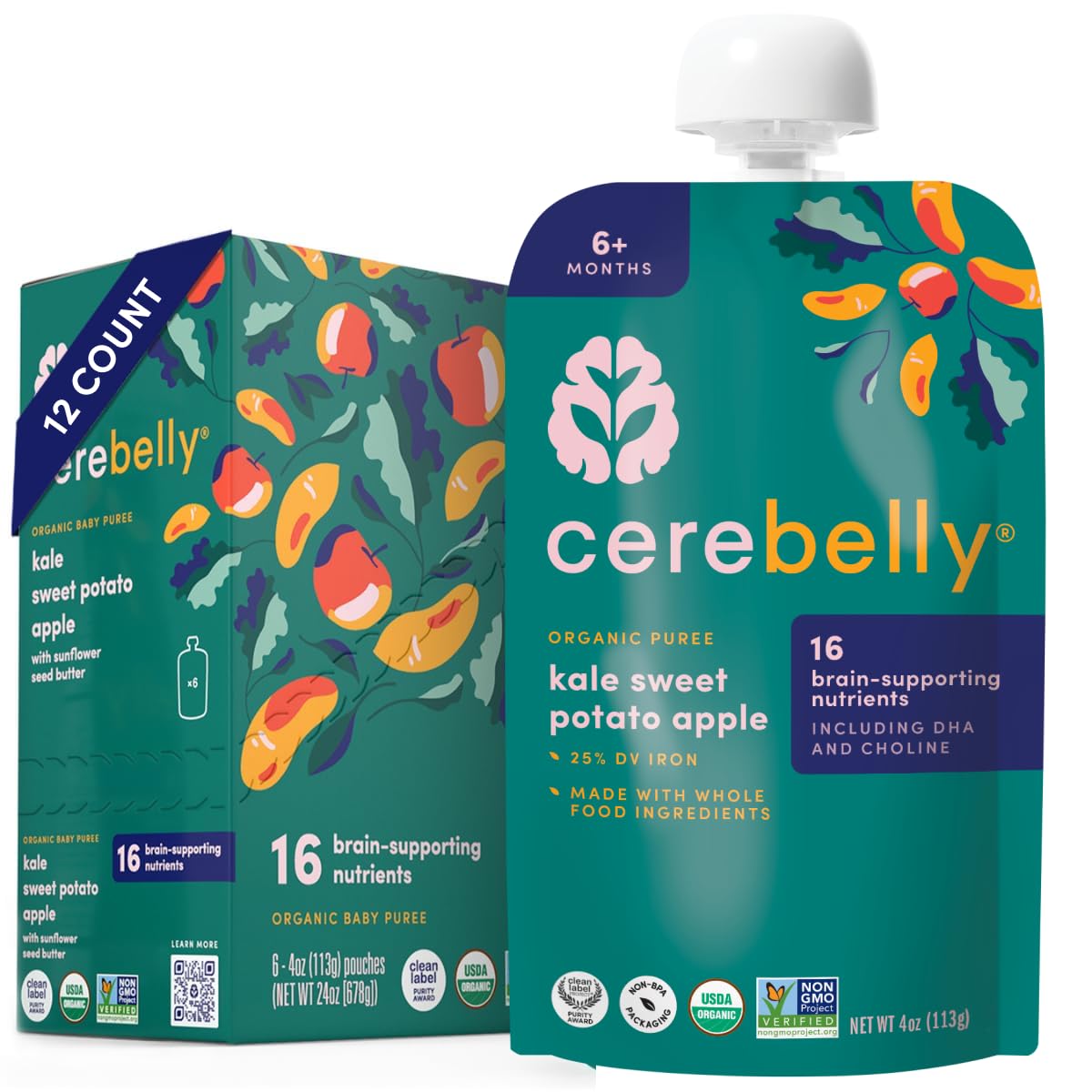 Cerebelly Organic Baby Food Pouches for Healthy Toddlers