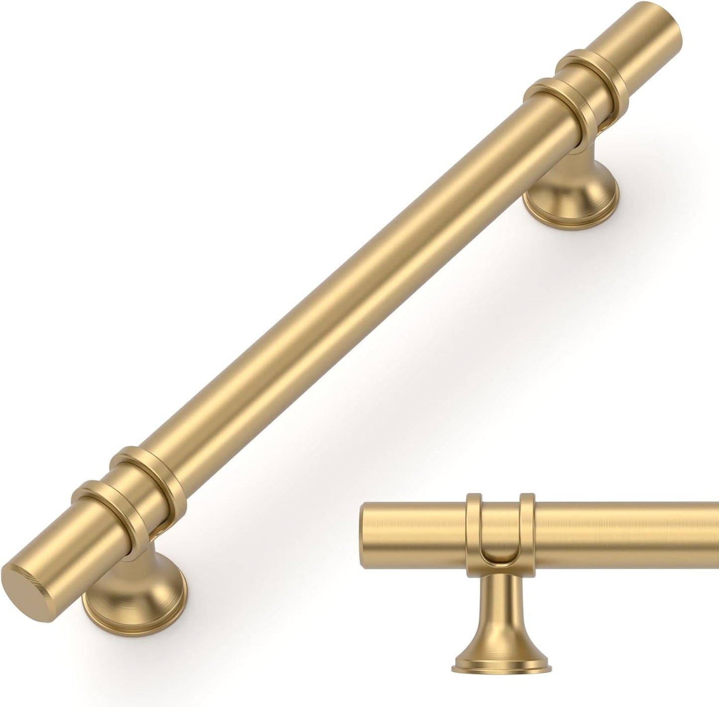 Amerdeco 10 Pack Champagne Bronze Cabinet Pulls for Your Home