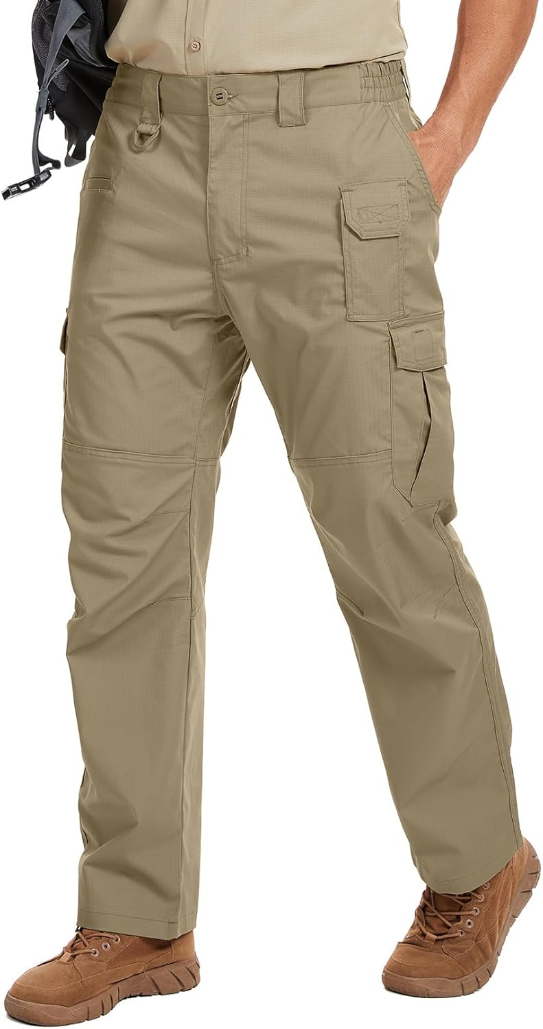 Men's Flex Stretch Tactical Pants for Outdoor Work and Hiking