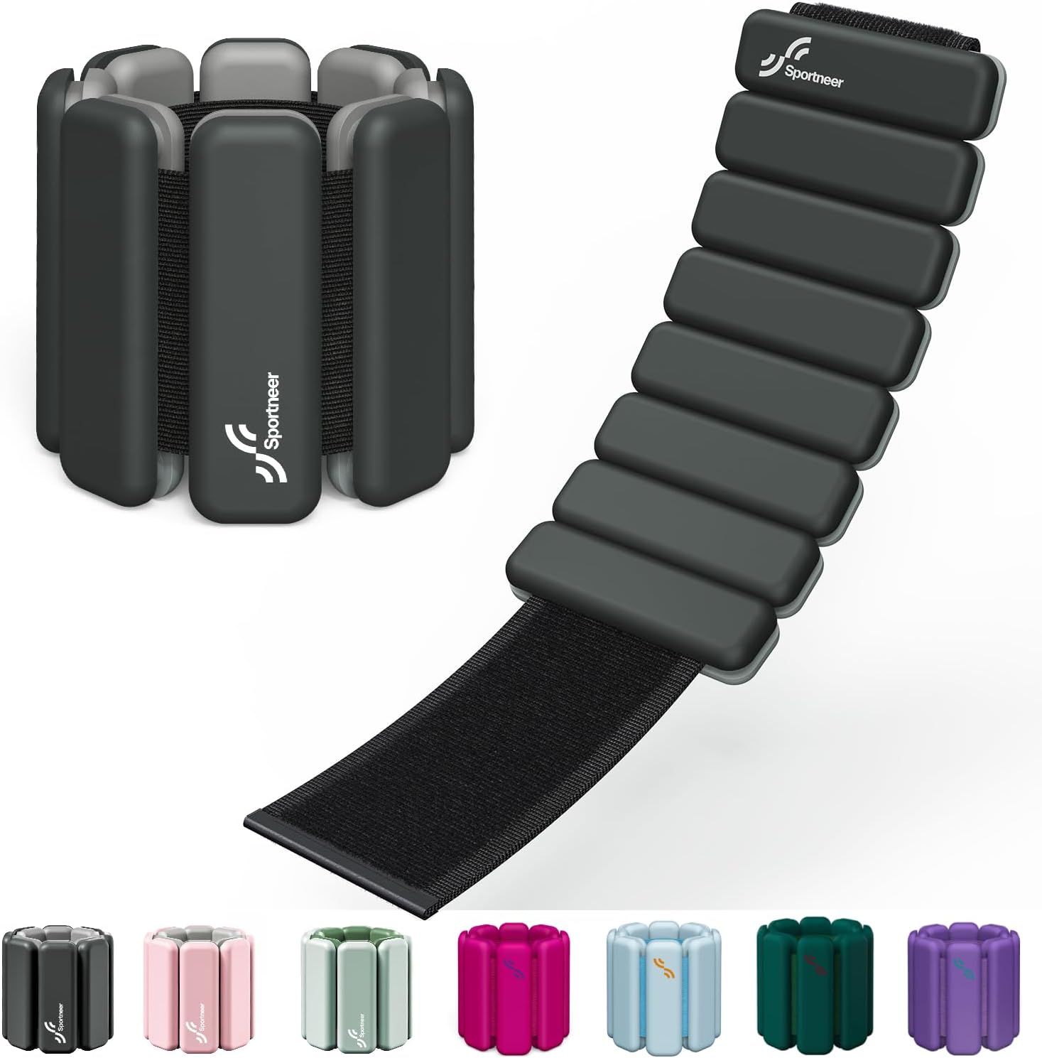 Sportneer Adjustable Wrist & Ankle Weights for Fitness Training