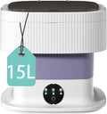 SAZCIS Portable Washer: 3 Modes, 15L Capacity, Perfect for Travel!