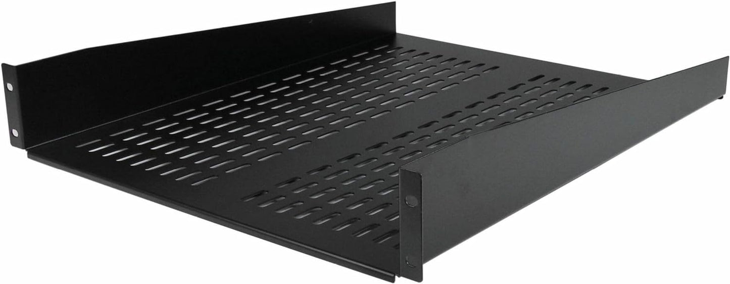 Universal Vented Rack Mount Shelf for 19in Network Equipment