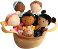 Diversity Plush Dolls Basket of Buddies - Soft Multicultural Set