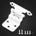 3/8ft Inset Cabinet Door Hinges 50 Pack - White Self Closing