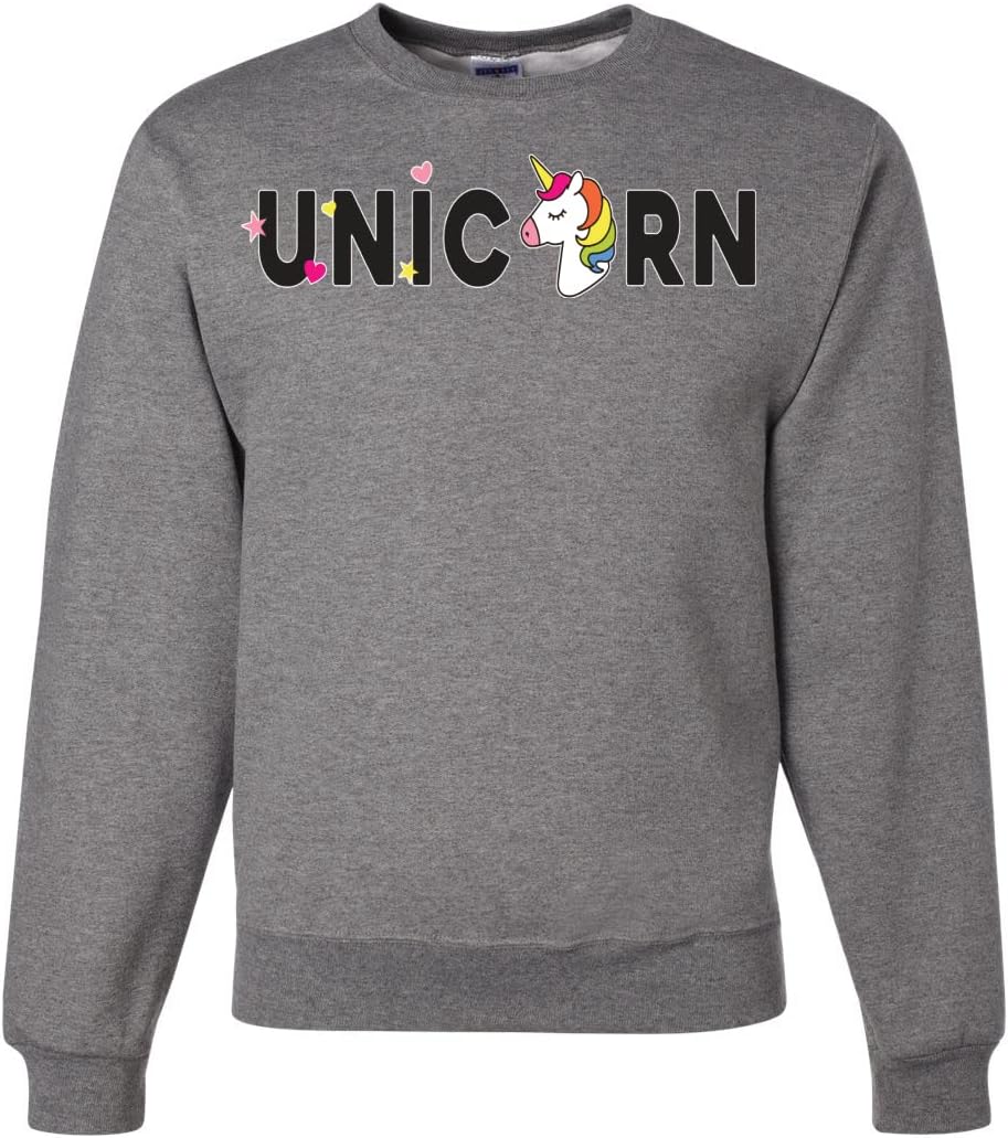 Wild Bobby Unicorn Rainbow LGBTQ Pride Crewneck Sweatshirt