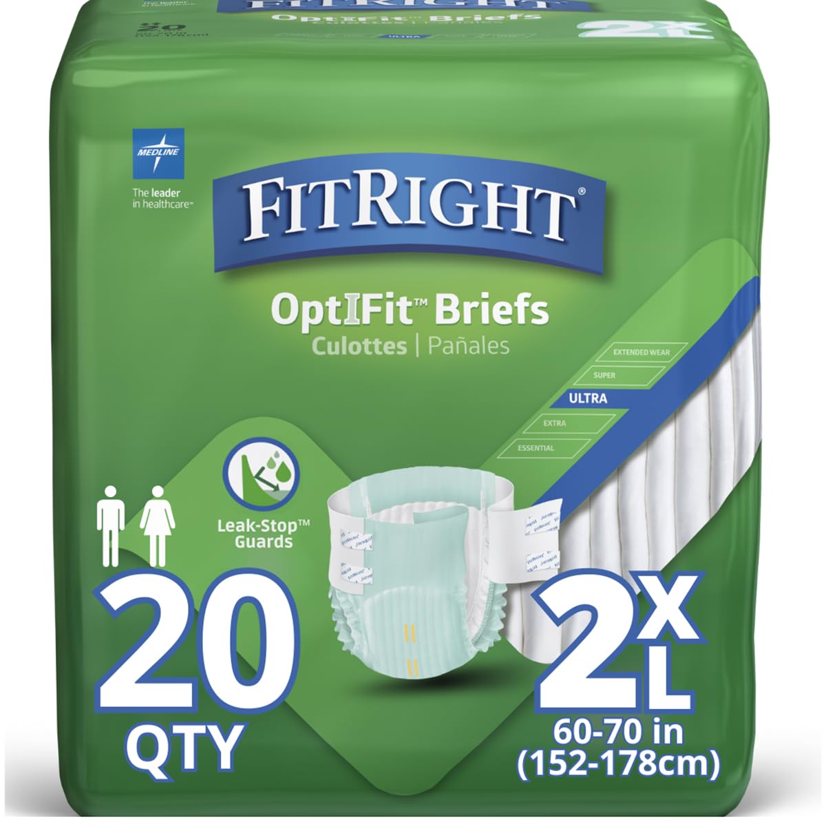 Stay Comfortable All Day: Medline XXL FitRight Ultra Briefs