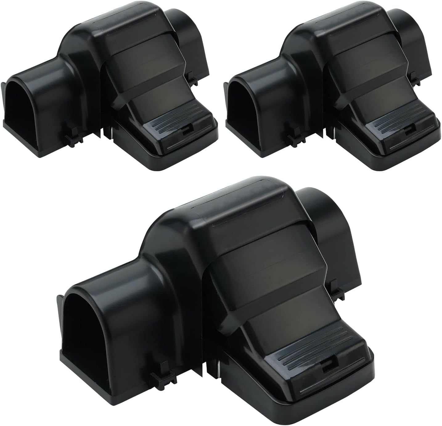 BARLAS Dual Entry Rat Snap Traps - Humane & Safe - Pack of 3