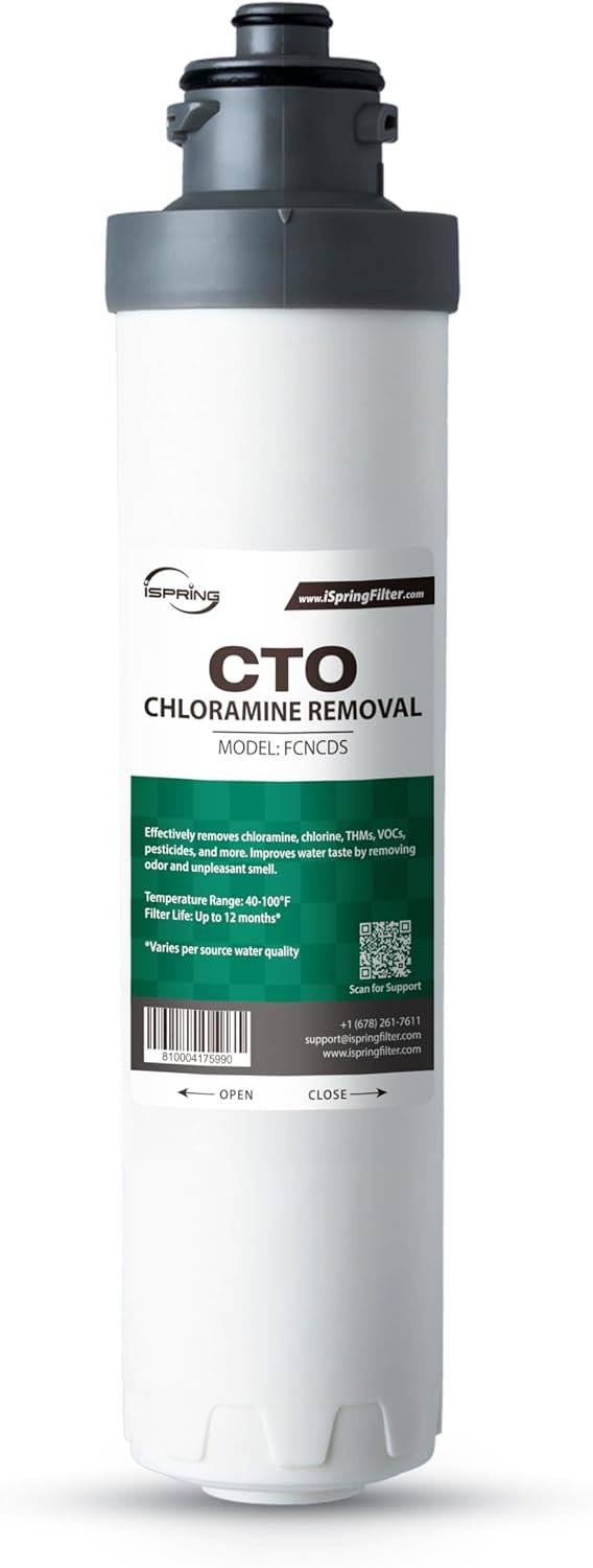 iSpring FCNCDS Chloramine Removal CTO Carbon Block Filter Cartridge