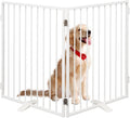 Metal Freestanding Dog Gates 24in Wide, 32in High - Foldable Pet