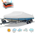 Heavy Duty 1200D PU Waterproof Boat Cover 17-19 ft - All-Weather