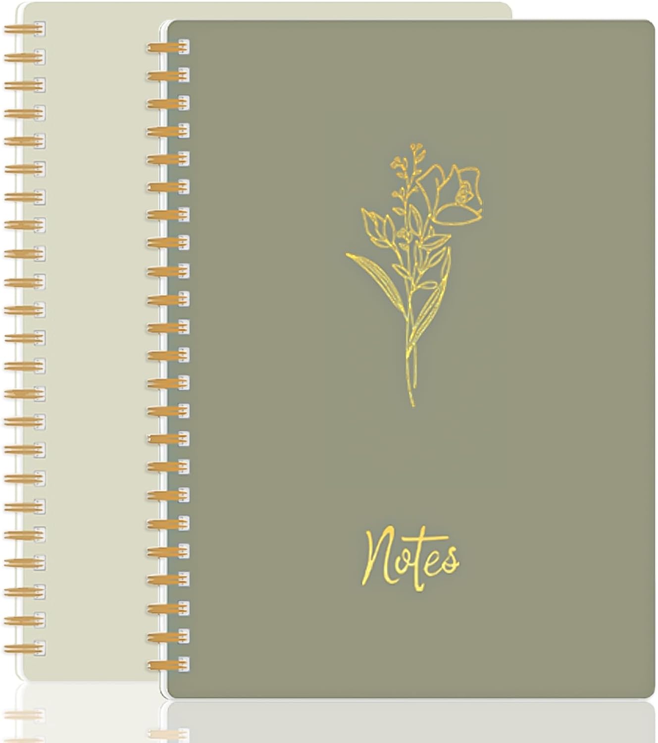 Prelady 2-Pack Aesthetic Spiral Notebooks - Perfect for Journaling & Work