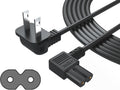 2 Prong TV Power Cord for Samsung TCL Roku
