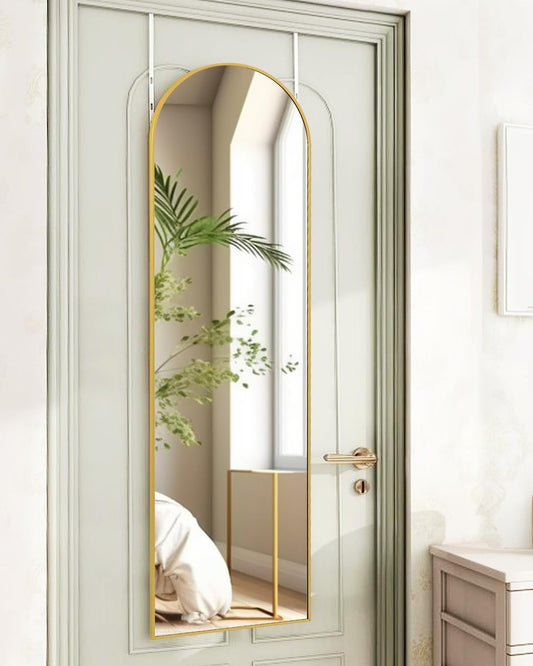 Full Length Mirror 48x14 Inches - Stylish Over The Door Design
