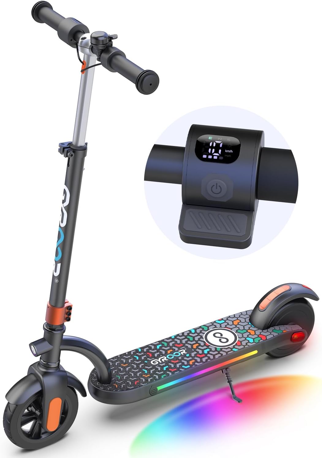 Gyroor H40 Kids Electric Scooter with Adjustable Height Features