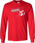 Nebraska Volleyball Long Sleeve T-Shirt - Official Huskers Design