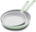 GreenPan Dover 8 & 10 Frying Pan Set - Durable Ceramic Nonstick