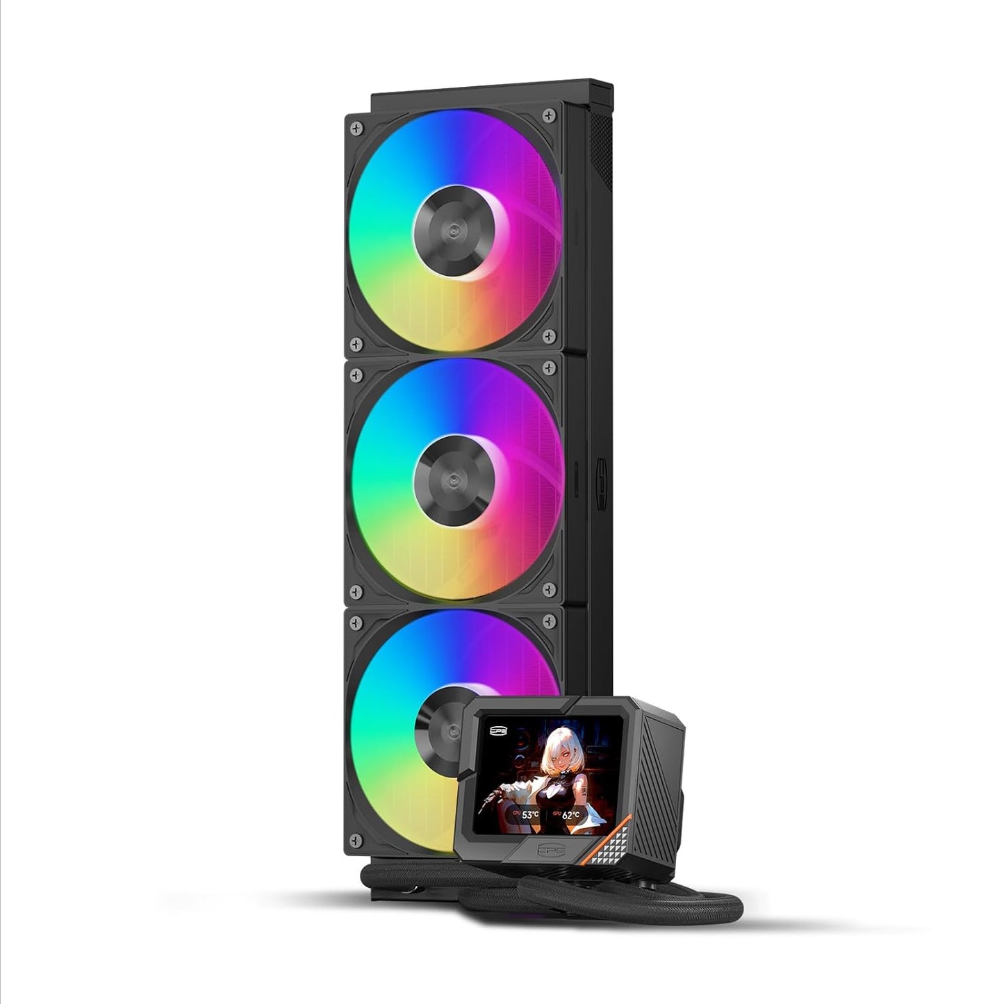 PCCOOLER Liquid Freezer AIO CPU Cooler with 3.5-inch Display