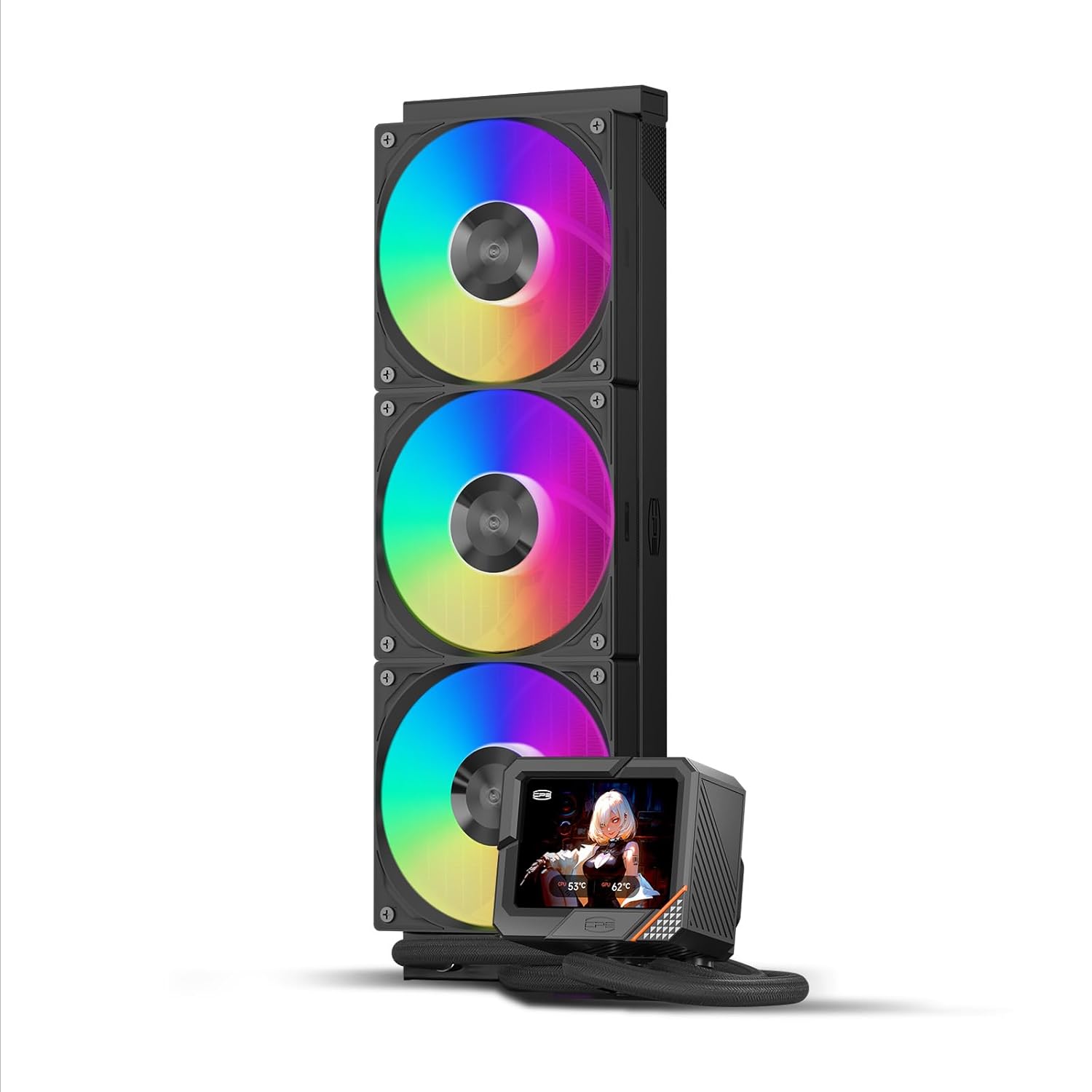 PCCOOLER Liquid Freezer AIO CPU Cooler with 3.5-inch Display