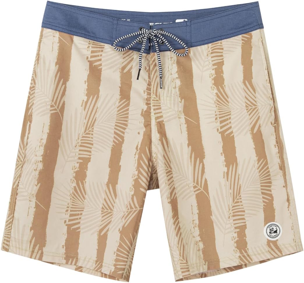 SURF CUZ Men's Vintage Cruzer Stretch Boardshorts for Summer Fun