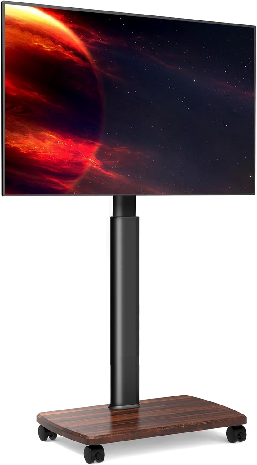 FITUEYES Rolling TV Stand for 32 to 70 Inch TVs on Wheels