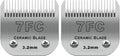 Detachable Pet Dog Grooming Clipper Ceramic Blades Size 7FC - 1/8in