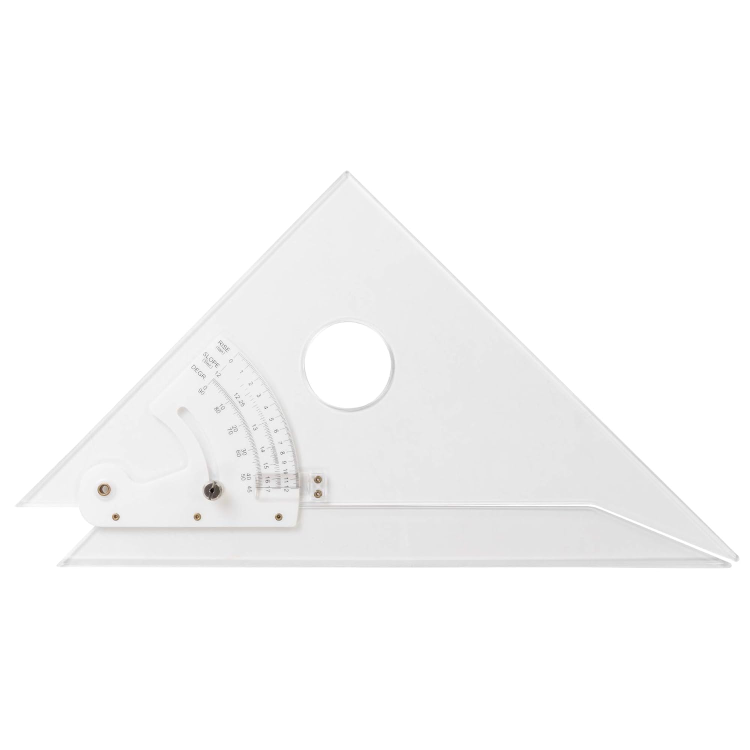 Adjustable 12 Inch Triangle for Drafting by Pacific Arc
