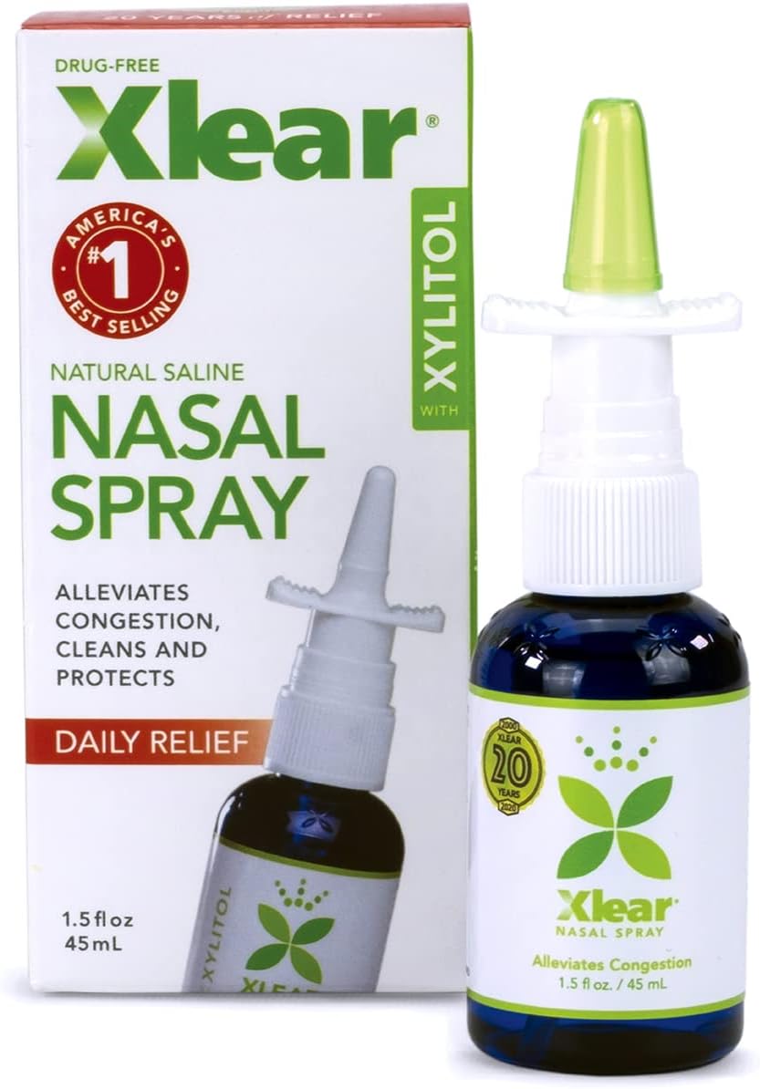 Xlear Natural Nasal Spray with Xylitol for Sinus Relief