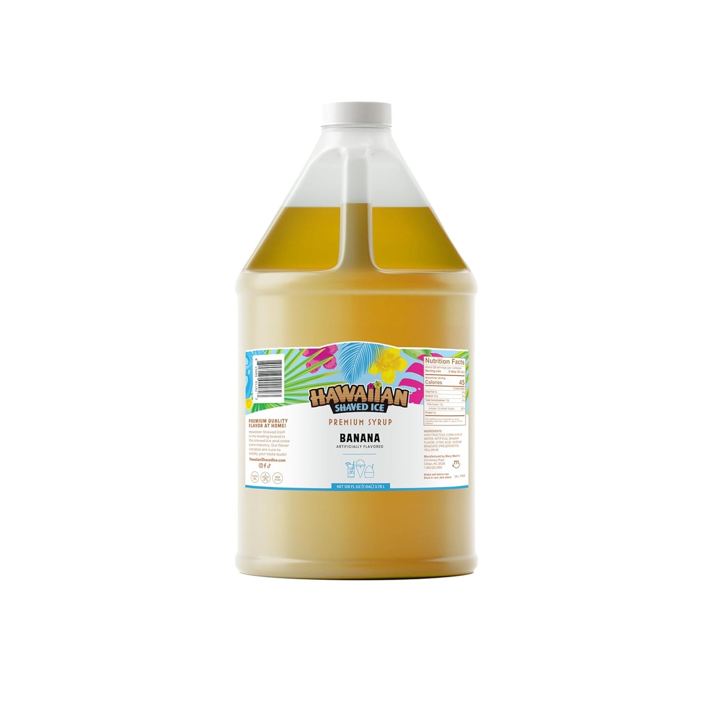 Hawaiian Shaved Ice Syrup in Banana Flavor for Snow Cones