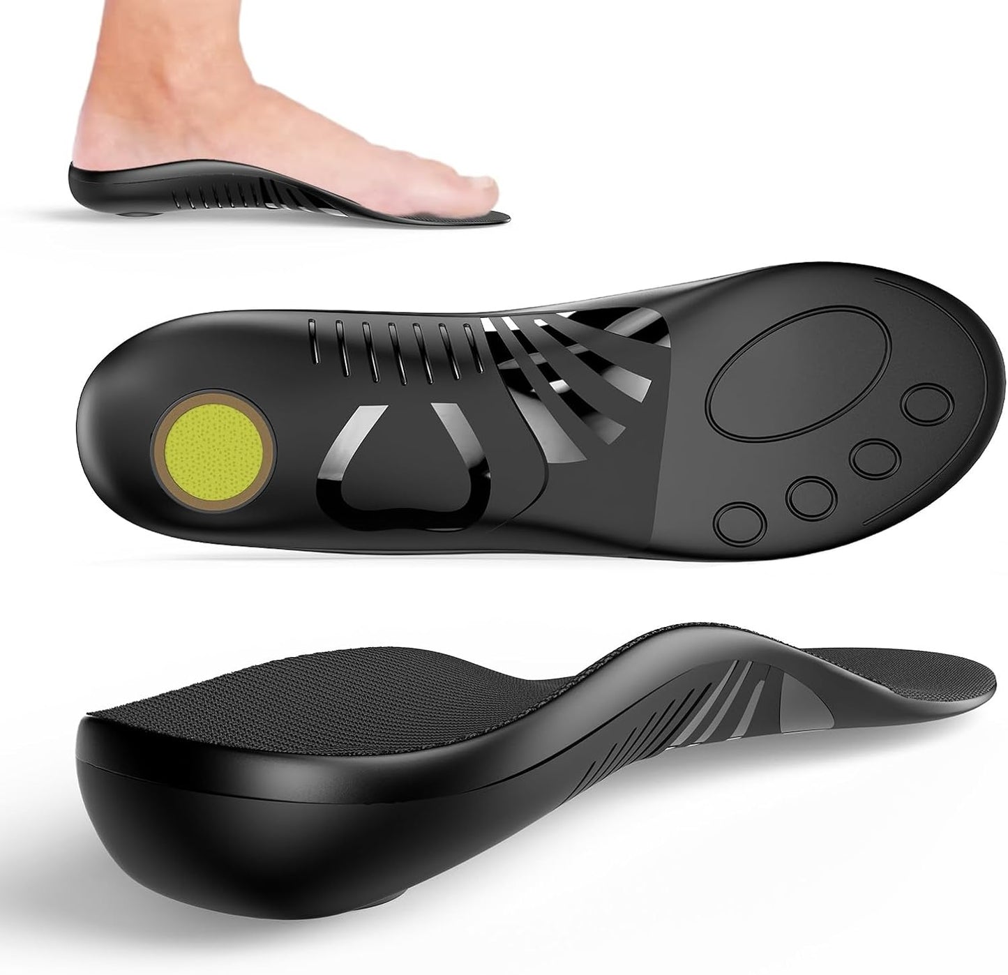 Plantar Fasciitis High Arch Support Insoles for All-Day Comfort