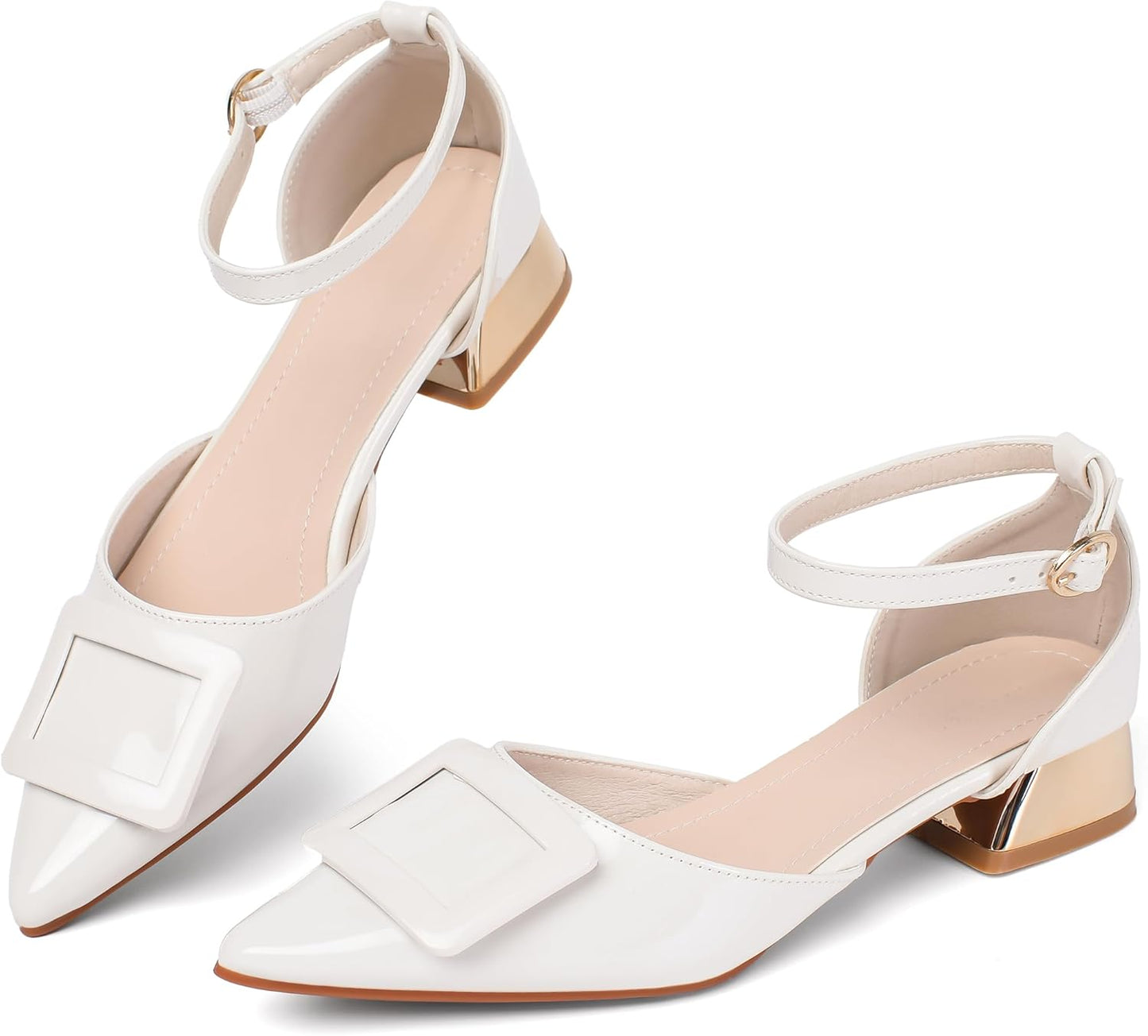 Stylish Women's Pumps Shoes with Pointed Toe and Low Heels