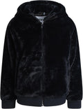 DKNY Girls Fleece Jacket - Cozy Faux Fur Winter Coat for Kids