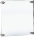 Azar Displays 11 in x 14 in Standoff Sign Holder - Clear Acrylic Frame
