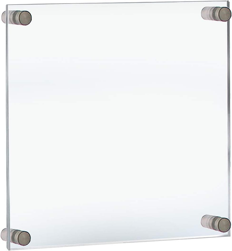 Sturdy 11x14 Standoff Sign Holder for Professional Displays