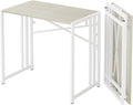 35 inch Small Folding Desk for Small Spaces - No Assembly Needed